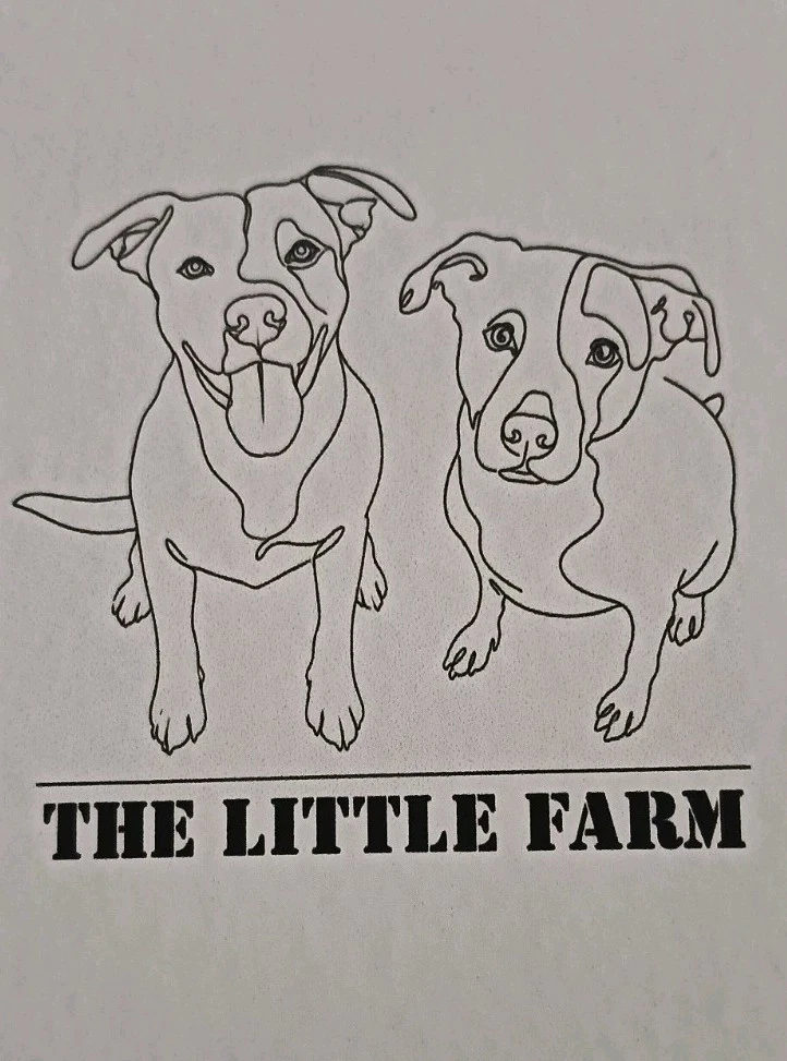 The Little Farm Dogs Waterproof Sticker - Black & White