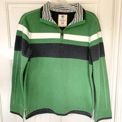 Fat Face Airlie Herren Small Quarter Zip Sweatshirt Pullover Grün