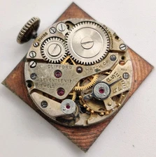 Rare Clifford High Grade AS 970 17 Jewel watch movement For Repair 
