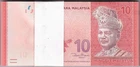 Mazuma *M5568 Malaysia Zeti 11th Paper $10 CB9212101-200 Stack 100 Running UNC