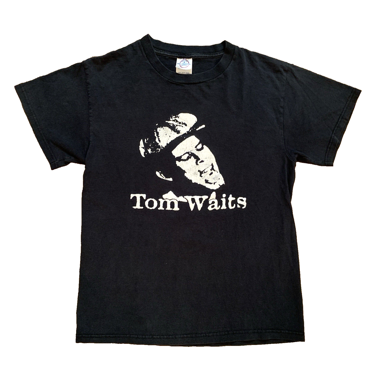 Vtg Tom Waits T-Shirt Logo Album Tour Concert Band Music Photo