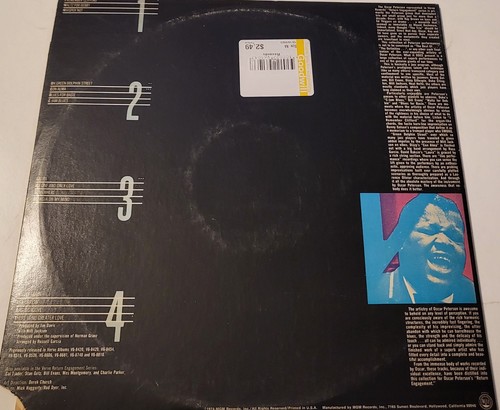 Oscar Peterson Return Engagement 1974 Verve V3HB-8842 Bop, Swing 2 LP VG++ - Picture 2 of 7