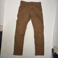 DU/ER Mens Chino No Sweat N2X Relaxed Tapered Tan Khaki Stretch Pants Size 30x32