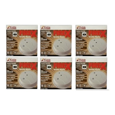 6X NEW Kidde i12040 120V Hardwired Smoke Alarm w/ Battery Backup Smart Hush
