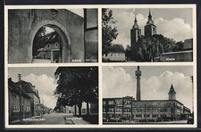 Ichtershausen, Hauptstrasse, Schloß, Nadelfabrik, Ansichtskarte 