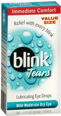 Blink Tears Lubricating Eye Drops Soothe Long Lasting Dry Relief 1 oz Pack of 6