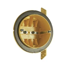 Vapor Barrier Ceiling Box, Round, Noryl Plastic, 4-In.