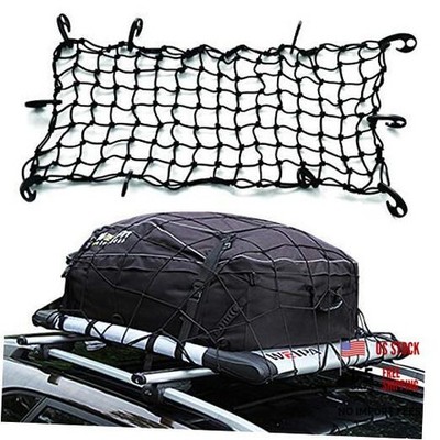 47'' x 36'' Adjustable Car Elasticated Bungee Cargo Net Heavy Duty Regular-Black
