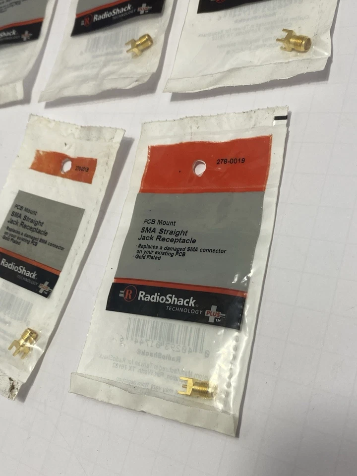 RG-174, Crimp-On SMA Straight Male Plug #278-0015 By RadioShack 5 Packs - Image 2 of 3