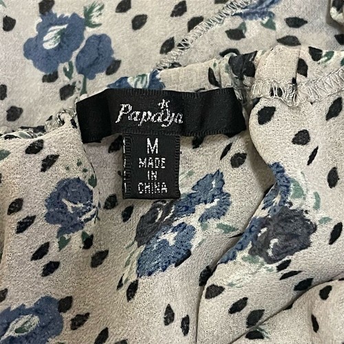 Papaya Floral Shirt Multicolor Polyester Casual Top Women's M - Picture 4 of 5