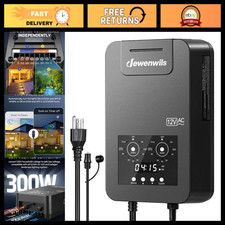 300W Low Voltage Landscape Transformer, 2 Zone Outdoor Lighting Power Supply