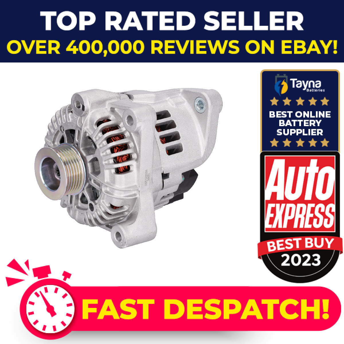 Alternator fits BMW 320D E46 2.0D 01 to 05 12317789980 12317789983 12317797660