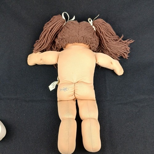 Guanti collant vintage 1985 Coleco P cavolo patch bambino capelli castani occhi marroni HM#3 16" - Foto 17 di 21