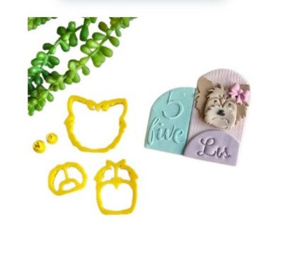 Ausstecher Hund Yorkshire Prägestempel Ausstecher Fondant Kekstorte