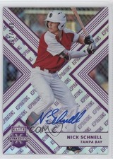2018 Panini Elite Extra Edition Aspirations Purple 2/100 Nick Schnell Auto 2a9