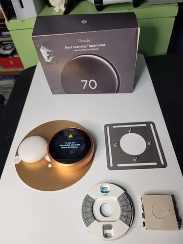 Google Nest Learning Thermostat 4th Generation + Nest Temperature Sensor 2nd Gen