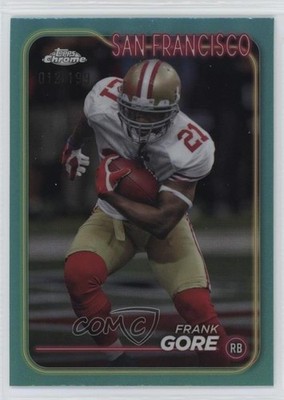 2024 Topps Chrome Aqua Refractor /199 Frank Gore #179 0hj7