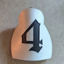 Firefighting Helmet Front Shield White with B...