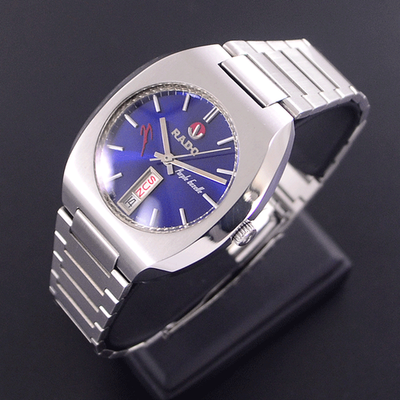 【RADO】 ラドーカペル VINTAGE RADO PURPLE GAZELLE AUTOMATIC BLUE DIAL DAY&DATE DRESS