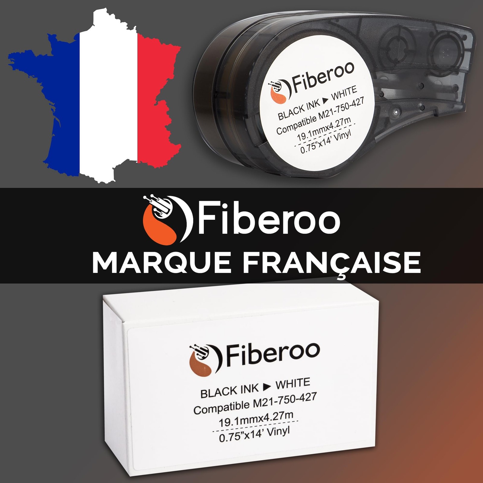 Recharge M21-750-427 compatible avec M210 BMP21 PLUS et BMP21 LAB vinyle - 3
