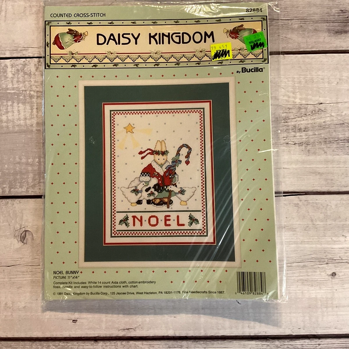 Lot 10 échantillons Tissu Point De Croix Daisy Kingdom - Thème Bébé