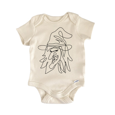 Witch Line Halloween Newborn Baby Onesie  Bodysuit