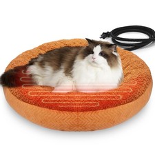 Heated Cat Beds for Indoor Cats Warming Cat Beds Super Soft Machine Washable ...