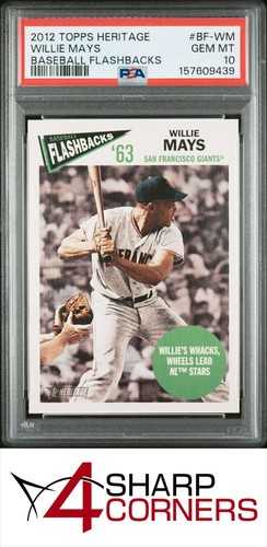 Willie Mays #BF-WM 2012 Topps Heritage Baseball Flashbacks card