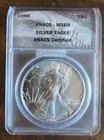 1988 American Silver Eagle $1 ANACS MS 69