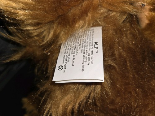 Coleco Wisecracking In Box ALF Alien Life Form 19” Plush Toy 1986 Not working - Picture 9 of 12