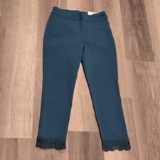 Chico's Brigitte  Pull-On Cutwork Cropped Pants