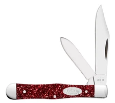 Case xx Knives Red Ruby Stardust Swell Center Jack Stainless 67002 Pocket Knife