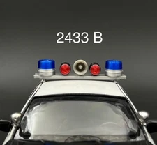 1/24 25 Blue Red Mars Skybolt Beacon Lightbar Siren Speaker Police Sheriff Fire