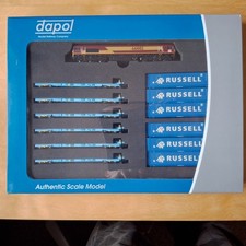 Dapol N Gauge EWS DB Class 66 Loco and 6 Megafret & Russell Cont's 2D-007-011