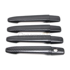 Carbon Fiber Style Exterior Door Handle Cover Trim For Mitsubishi Lancer 08-2017 Carbon Fiber Style Exterior Door Handle Cover Trim For Mitsubishi Lancer 08-2017