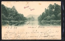 Ansichtskarte Jena, Paradies, Ortspartie 1898 