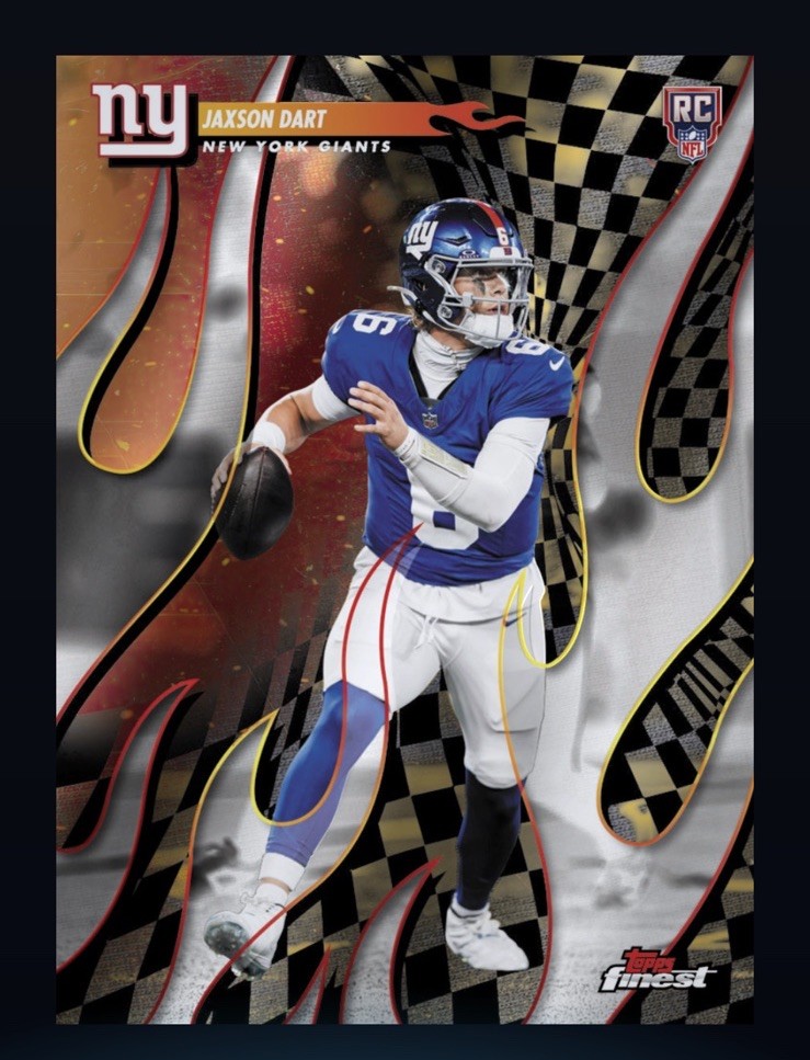 2025 Topps NFL Finest - Torchers Rookie RC - JAXSON DART (TOPPS NFL DigitaICard