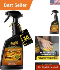 16 Oz Meguiar's Gold Class Leather Conditioner - UV Protection Aloe Moisture