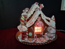 12-inch Lighted Christmas Gingerbread House MSRP 210
