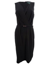 Lauren by Ralph Lauren Women's Belted Jersey Dress