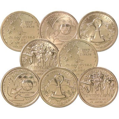 2019 P&D American Innovation Dollar 8 Coin Set Uncirculated Mint State