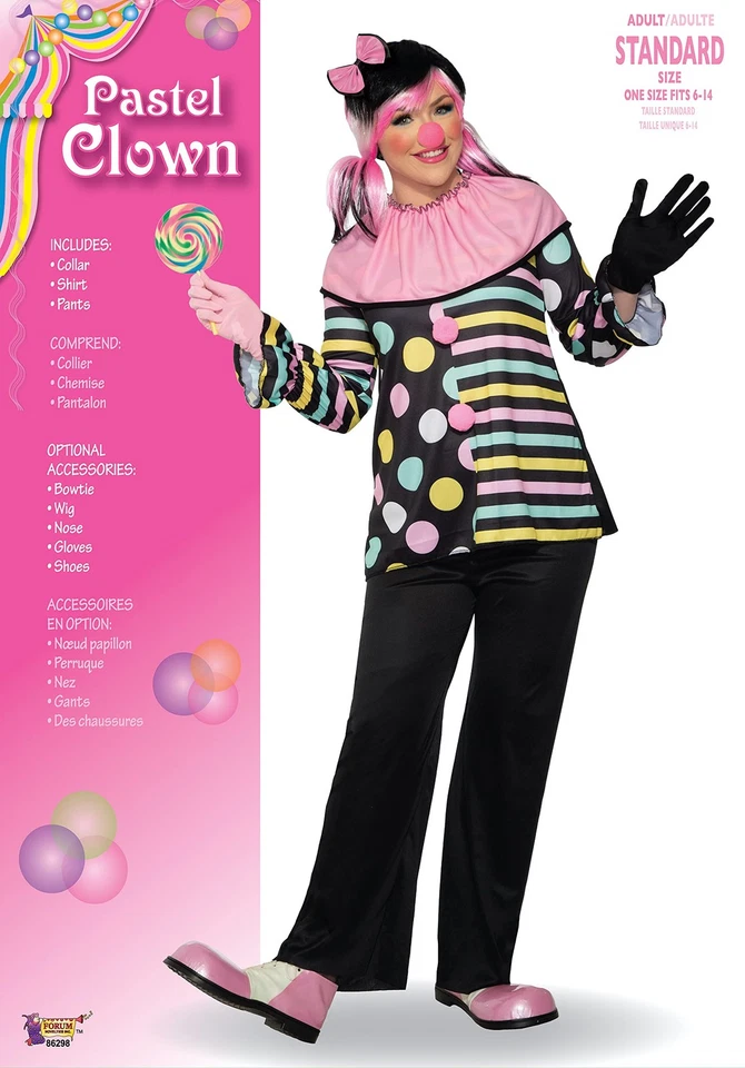 Disfraz de payaso pastel Forum Novedades, como se muestra, estándar Foto 3 de 4