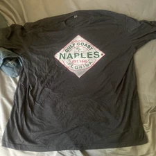 Men’s 3XL Gulf Coast Naples Florida T-Shirt Grey Tourist East Coast Next Level