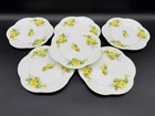 Shelley Primrose Dessert Plates (Set of 6) Bone China England
