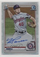 2020 Bowman Draft Chrome Picks Refractor 125/499 Holden Powell #CDA-HP Auto 9x7