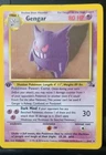 1999 Pokémon 1st Edition Fossil Gengar Holo Rare 5/62