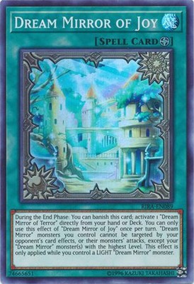 Yu-Gi-Oh Card - RIRA-EN089 - DREAM MIRROR OF JOY (super rare holo) - NM/M