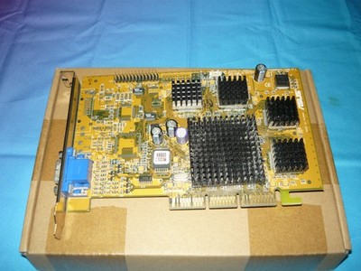 Vintage Asus V6800DDR/32M GeForce 256 DDR 32MB AGP Video Card Used Tested