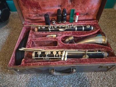 CURRENTLY NON-FUNCTIONING G. M. Bundy Paris Bass Clarinet (No Low Eb)