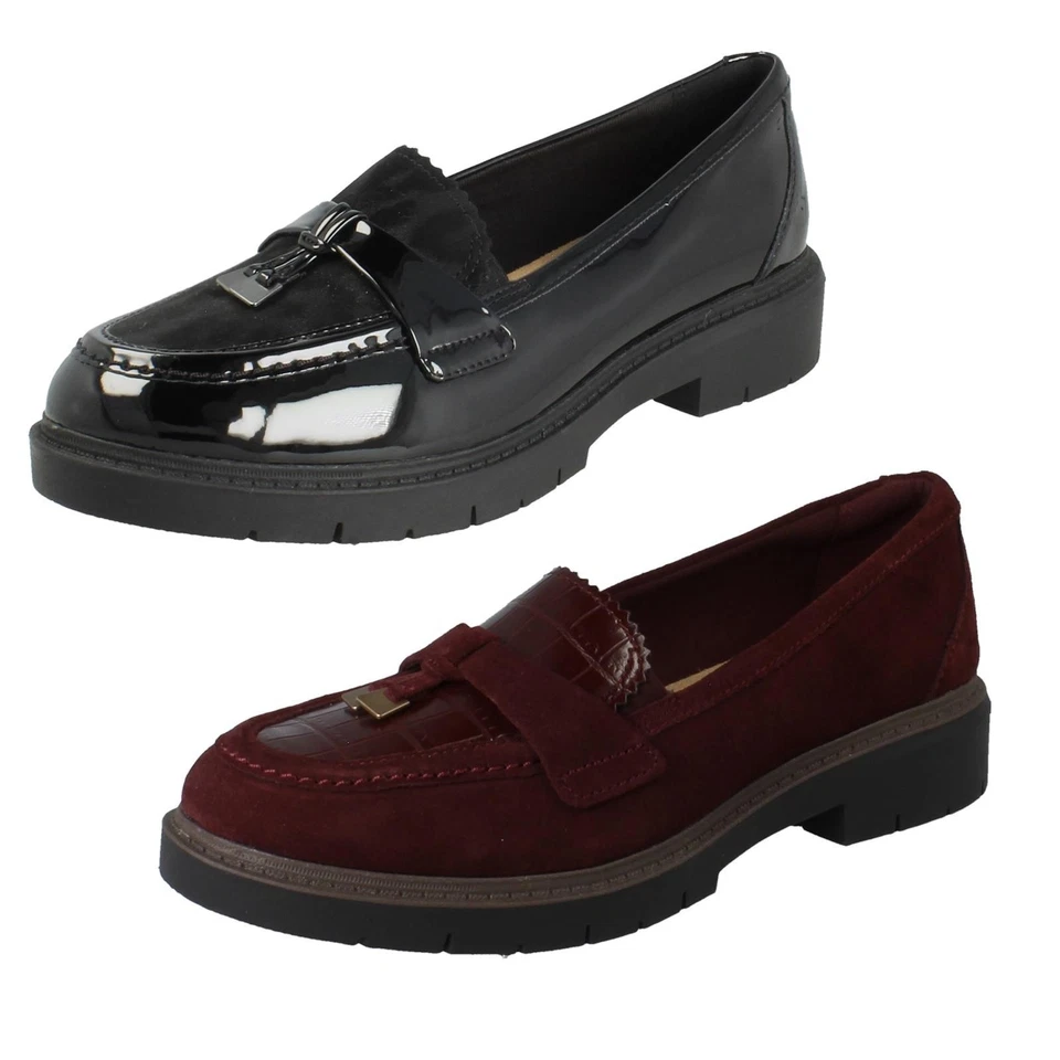 Clarks Chaussures Mocassin Compensées Femme, Fermeture Sans, Westlynn Bella - Photo 1/1